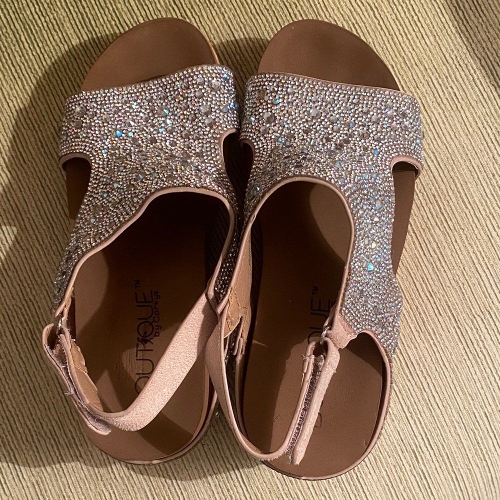 Corkys The Ashley Rhinestone Wedge Sandals. Size 6. Gorgeous Sandals! - Picture 3 of 15